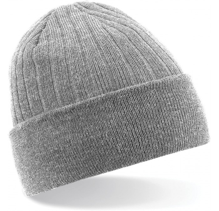 Skullies & Beanies Thinsulate Thermal Winter/Ski Beanie Hat - Heather Grey - CE11Y2U9XQ3 $21.74