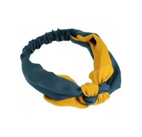 Headbands Women's Fashion Elastic Twisted Headband Wide Yoga Hair Band Head Wrap - Color 5 - CI18064L4XO $20.12