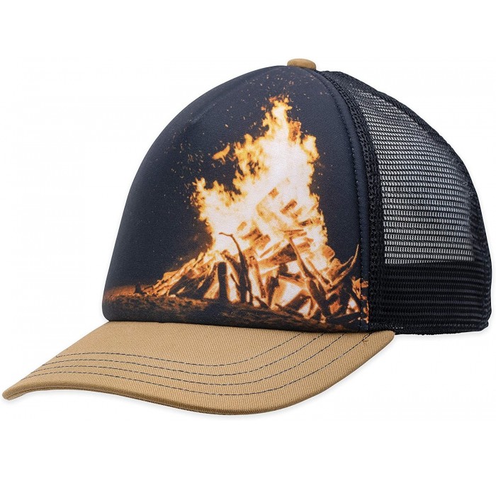 Baseball Caps Men's Dusk Trucker Hat - Black - C318XOZMNEW $25.37
