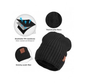 Skullies & Beanies Winter Daily Beanie Stocking Hat - Warm Polar Fleece Skull Cap for Men and Women Purple/Gray/Black - C318I...
