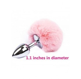 Headbands Plush Trainer Kits Stainless Steel Bunny Toy with Tail Set - Pink - CQ18XIK94KE $22.57