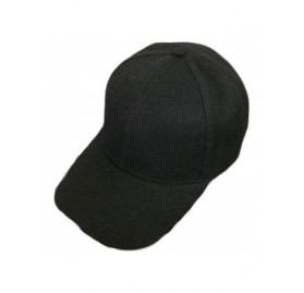 Baseball Caps Caps- Fashion Unisex Solid Color Blank Snapback Baseball Cap Hip Hop Hats - Black - C312DZ0JKM7 $8.45