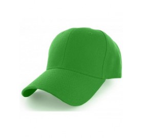 Baseball Caps Plain Baseball Cap Adjustable Men Women Unisex - Classic 6-Panel Hat - Outdoor Sports Wear - Lime - CV18HD9TY77...
