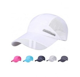 Baseball Caps Fashion Adult Mesh Hat Quick-Dry Collapsible Sun Hat Outdoor Sunscreen Baseball Cap - Gray - CK18HU75WQ8 $11.89