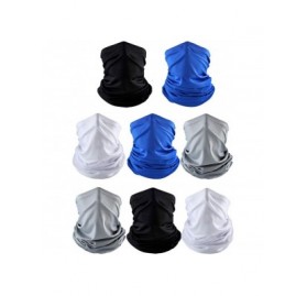 Balaclavas Summer UV Protection Neck Gaiter Scarf Balaclava Breathable Face Cover Scarf - Black- White- Grey- Royal Blue - CB...