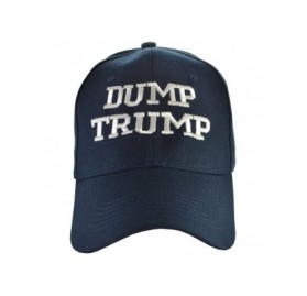 Baseball Caps Anti-Trump Hats (9 Styles) Fuck Trump/Dump Trump/Lock Him Up - Dump Trump Navy Blue - C918LKN0OI4 $13.20