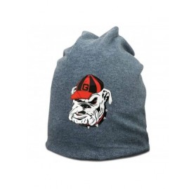 Skullies & Beanies Georgia Bulldogs Logo Beanie Hat Slouchy Ski Cap for Women - Denim Blue - CS18Y9WRDN7 $15.51