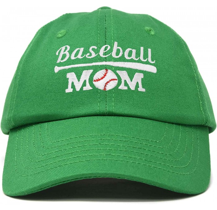 Baseball Caps Baseball Mom Women's Ball Cap Dad Hat for Women - Kelly Green - C618K34EH32 $31.79