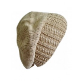 Skullies & Beanies Lovely Crochet Srping Beret/Hat Cotton Acrylic Fall Hat - Beige - CC11D12E8EP $12.99