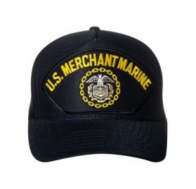 Baseball Caps United States Merchant Marine Emblem Patch Hat Navy Blue Baseball Cap - Merchant Marine - CG18XNQM26S $24.53