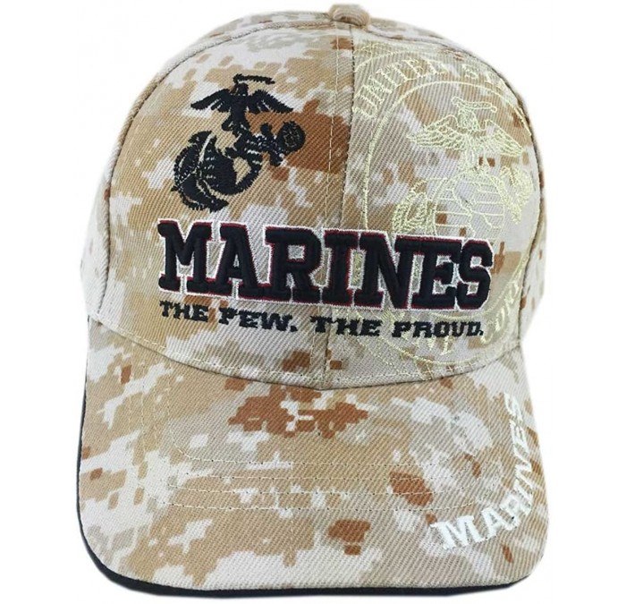 Baseball Caps The U.S. Marines Corps Official Licensed Emblem Cap - Desert Camouflage - CF11WPHBUM5 $21.22