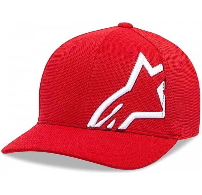 Baseball Caps Men's Corp Shift Mock Mesh Hat - Red/White - CW18OI40ULO $59.54