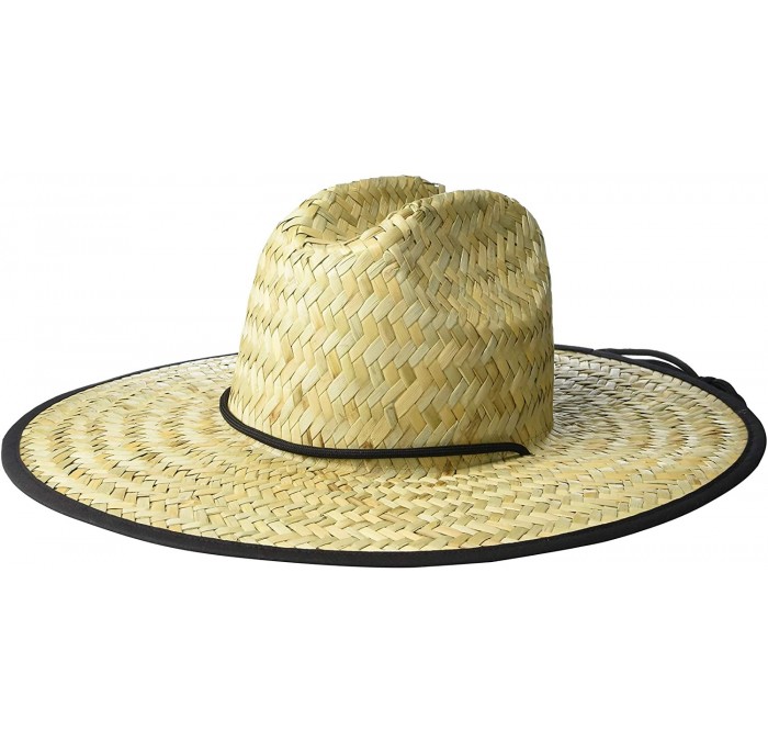 Sun Hats Men's Lifeguard Sun Hat - Hula Girl Trim - CL18XTUS7UA $17.02