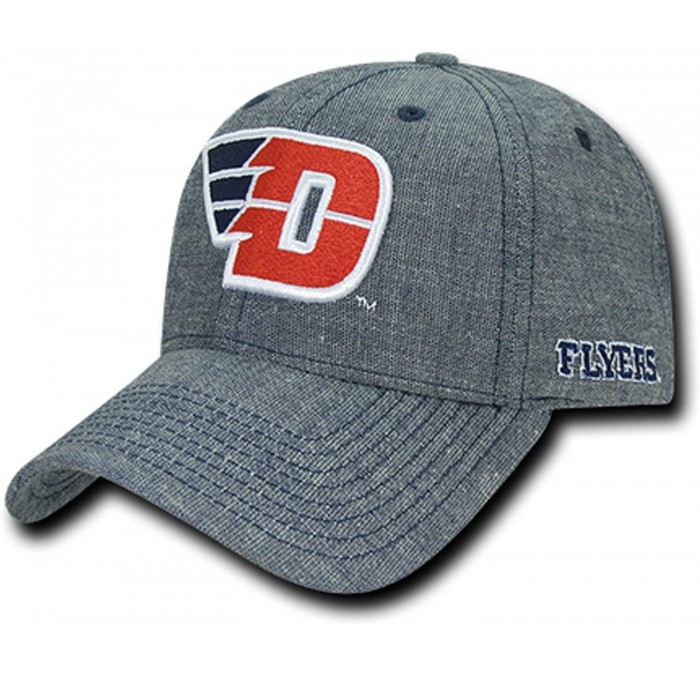 Baseball Caps University of Dayton UDAYTON Flyers Cotton Washed Denim Structured Baseball Ball Cap Hat - CJ18DL009AG $22.14