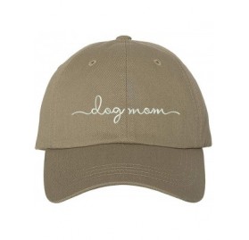 Baseball Caps Dog Mom Baseball Hat - Unisex Hat - Dog Lover Gift - Khaki - C418RDX0WD8 $15.36