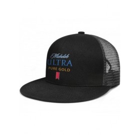 Baseball Caps Men Unisex Adjustable Modelo-Especial-White-Logo-Baseball Cap TruckDriver Flat Hat - Black-15 - C018WDIOM0N $32.04