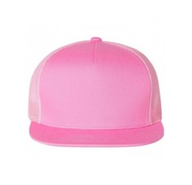 Baseball Caps Yupoong 6006W Unisex Adult Classic Two Tone Trucker Cap - Pink - CD11YHINMUD $8.21