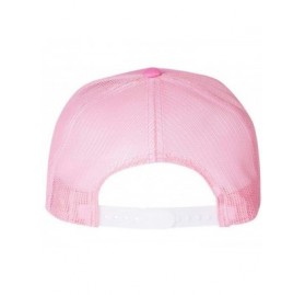 Baseball Caps Yupoong 6006W Unisex Adult Classic Two Tone Trucker Cap - Pink - CD11YHINMUD $8.21