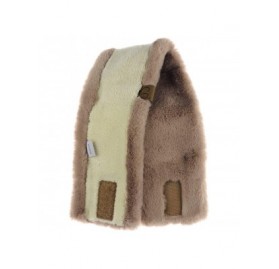 Cold Weather Headbands Women's Soft Faux Fur Feel Sherpa Lined Ear Warmer Headband Headwrap - Mocha - C518ITW685E $12.48