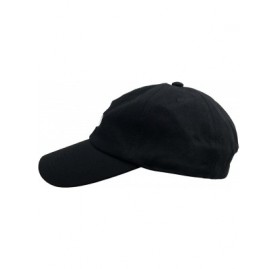Baseball Caps Dad Hat Baseball Cap Unconstructed Adjustable Dad Hats for Men Embroidery Hat - Black - CY182L60ZK5 $14.33