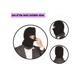 Balaclavas Kint Balaclavas Face Warmer Mask - Thick Double Layer Fleece Lining Windproof Ski Beanie Hat for Mens Womens - CD1...