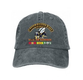 Baseball Caps Navy Seabee Vietnam Veteran Adjustable Baseball Caps Denim Hats Cowboy Sport Outdoor - Deep Heather - CO18S63EG...