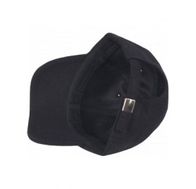 Baseball Caps Unisex Winter Wool Warm Empty Design Club Ball Cap Baseball Hat Truckers - Black - CW187OWY5H2 $22.55