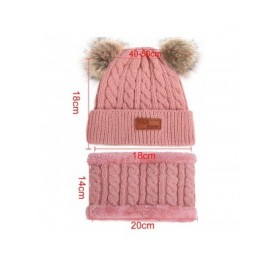 Skullies & Beanies Winter Toddler Crochet Toboggan Earflap - Child-2 Hot Pink - CU19340LMTE $8.34