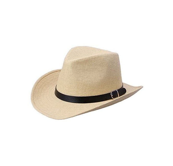 Sun Hats WOCACHI Vanlentine Day Hats and Caps Summer Men Straw Hat Cowboy Hat 2020 Spring Under 5 Deals - CH18E8UQM0W $21.53