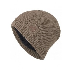 Skullies & Beanies Beanie Hat for Men Women Winter Warm Knit Slouchy Thick Skull Cap Casual Down Headgear Earmuffs Hat - CA18...