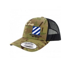 Baseball Caps Army 3rd Infantry Division Full Color Trucker Hat - Green Multicam - CG18RNARLAT $25.47
