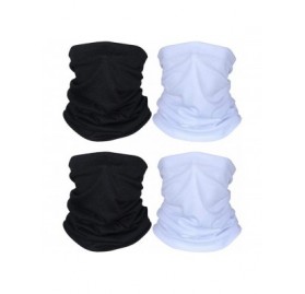 Balaclavas 4 Pcs Sun UV Protection Neck Gaiter Magic Face Cover Scarf for Mask Dust Wind Bandana Balaclava Headwear - CL198Q0...