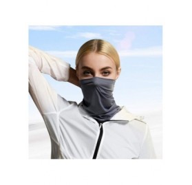 Balaclavas 4 Pcs Sun UV Protection Neck Gaiter Magic Face Cover Scarf for Mask Dust Wind Bandana Balaclava Headwear - CL198Q0...