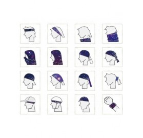 Balaclavas Face Mask Seamless Rave Bandana Dust Wind UV Protection Neck Gaiter Mask Headwear - Galaxy Purple - CS197T0GQ3U $2...