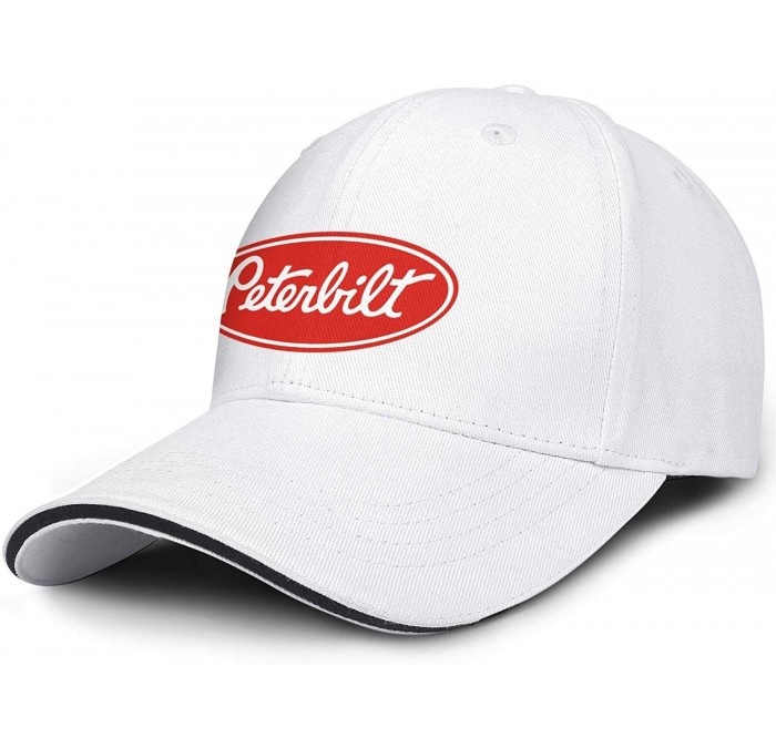 Baseball Caps Men Novel Baseball Caps Adjustable Mesh Dad Hat Strapback Cap Trucks Hats Unisex - White - CX18AH0MQTZ $36.93