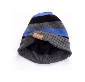 Skullies & Beanies Unisex Classic Knit Beanie Women Men Winter Leopard Hat Adult Soft & Cozy Cute Beanies Cap - Blue a - CY19...