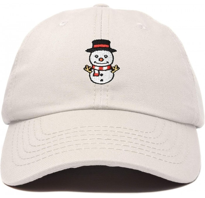Baseball Caps Cute Snowman Hat Ladies Womens Baseball Cap - Beige - CL18ZYDC4UA $34.69