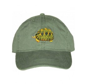 Baseball Caps Radiated Tortoise Embroidered Cotton Cap Green - C4128PK1I7R $25.00