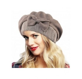 Berets Womens Beret 100% Wool French Beret Beanie Winter Hats Hy022 - Camel - C318HLWUSM8 $18.06