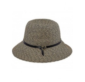 Sun Hats Womens Ultra Braid Belted Cloche - One Size - Black - C111HY1FBX1 $36.39