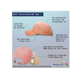 Baseball Caps Custom Soft Baseball Cap Beagle B Embroidery Dad Hats for Men & Women - Soft Pink - CP18SHIINYI $14.70