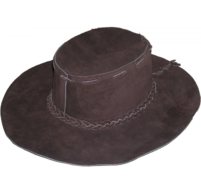 Sun Hats Women's Suede Floppy Hat - Brown - CI11OU3CEIL $83.61
