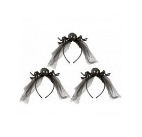 Headbands Halloween Black Widow Spider Headband with Veil- 4 1/2 Inch - CE18EXCHUUW $12.26