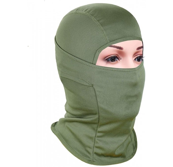 Balaclavas Balaclava Face Mask UV Protection for Men Women Ski Sun Hood Tactical Masks - Green - C418QIS8XL8 $11.21