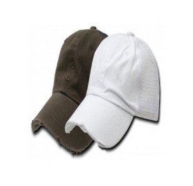 Baseball Caps Vintage Mesh Cap - White + Chocolate - CM115AVMLFR $22.60
