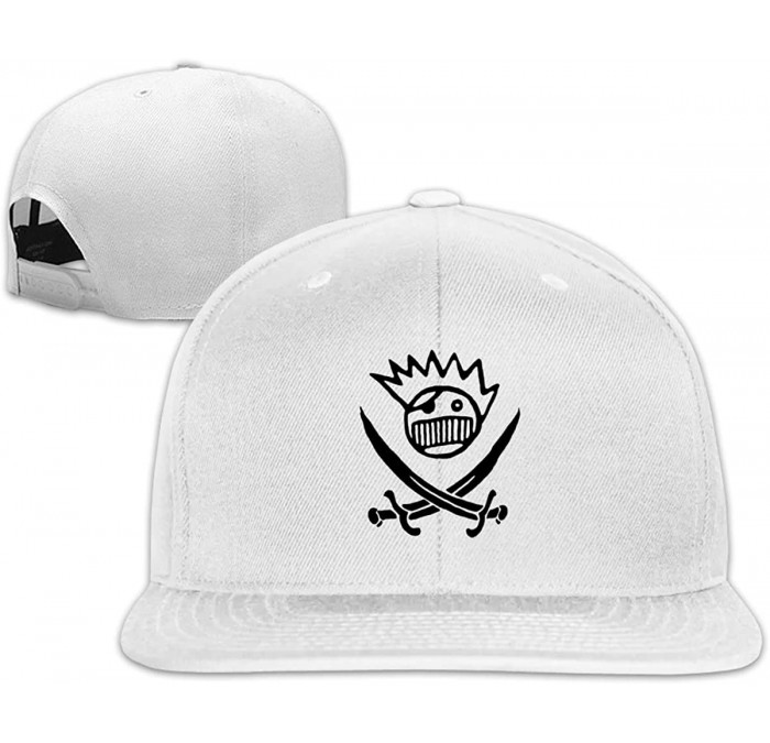 Baseball Caps Ween Pirate Logo Baseball Cap Hip Hop Cap Flatbrim Hats for Men & Women - White - CU18U4WUWND $13.32