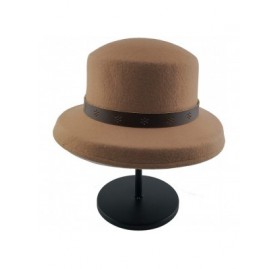 Sun Hats Cloche Hats for Women 100% Wool Fedora Bucket Bowler Hat 1920s Vintage Kentucky Derby Church Party Hats - CT194L94T2...