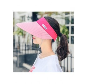 Sun Hats Sun Hat Wide Brim Visor for Women Summer UV Protection Foldable Travle Beach Cap - 6 - CV18GYZ63X8 $14.41