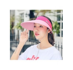 Sun Hats Sun Hat Wide Brim Visor for Women Summer UV Protection Foldable Travle Beach Cap - 6 - CV18GYZ63X8 $14.41