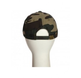 Baseball Caps Customized Letter Intial Baseball Hat A to Z Team Colors- Camo Cap White Black - Letter N - CZ18NKWHZ9M $14.30
